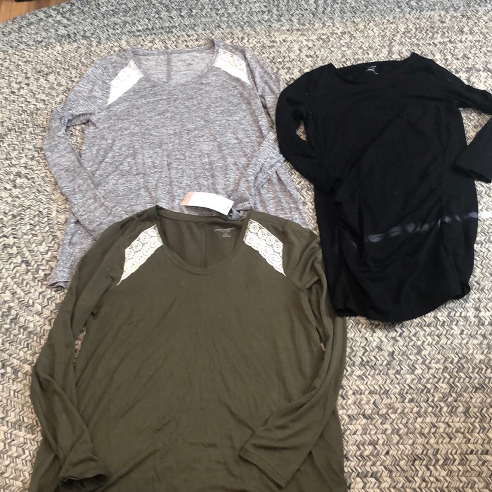 Maternity long sleeve shirt lot
